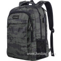 Computer Large capacity multi-function with USB backpacks chevron canvas computer laptop bags